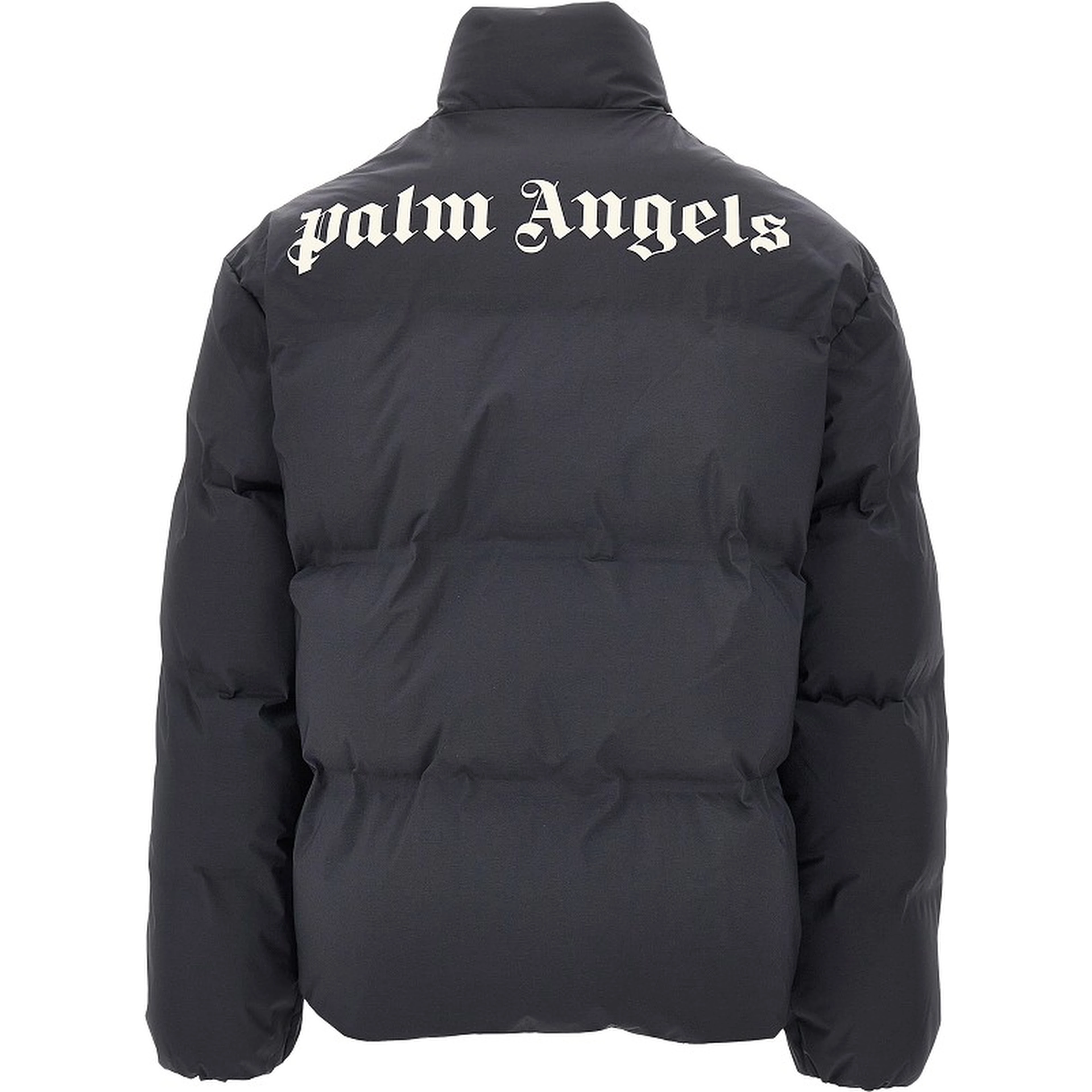 Logo print Track puffer jacket