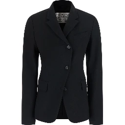 Jacket with Black Leather Details