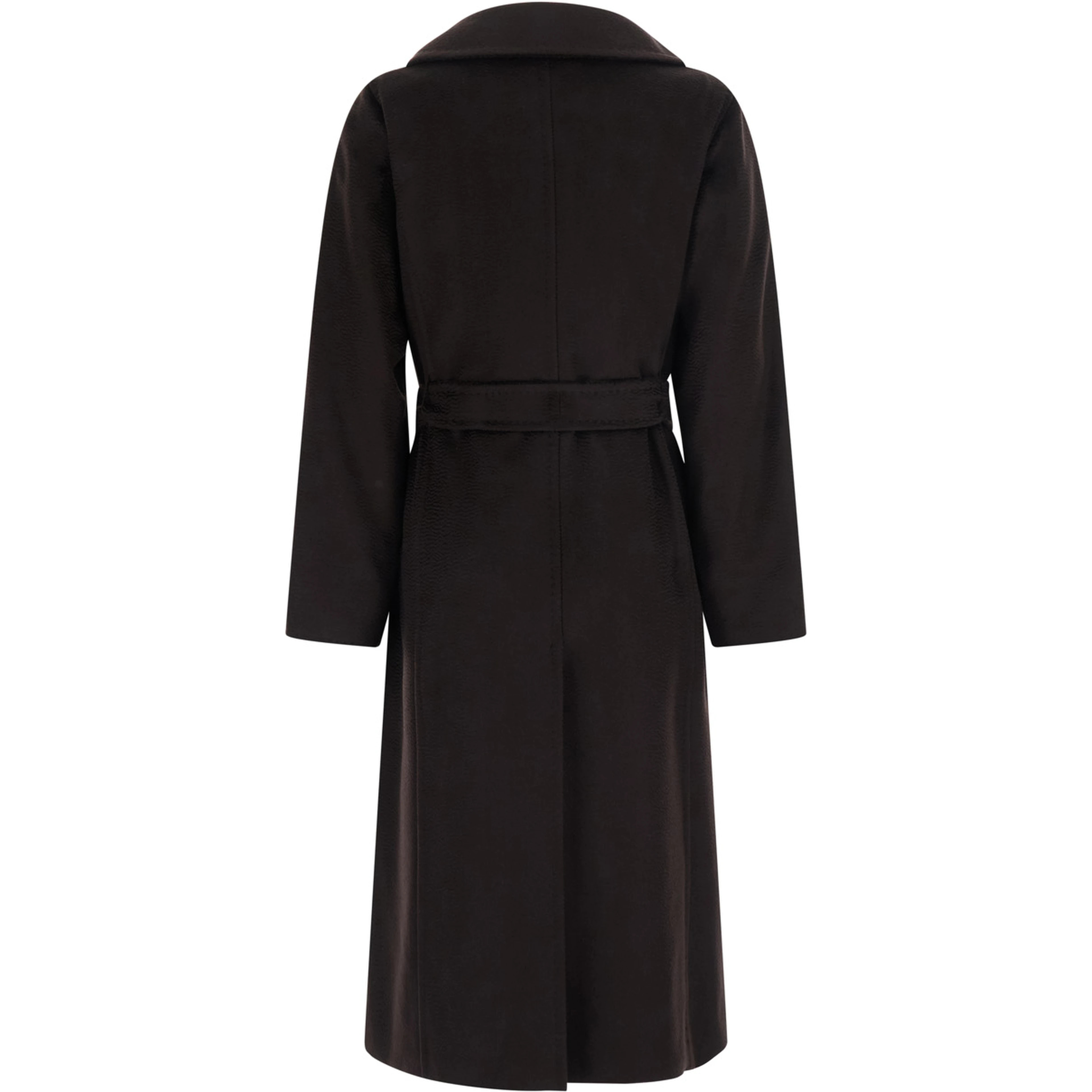 Coat MANUELA with elegant details in Tech Fabric in Brown for Women