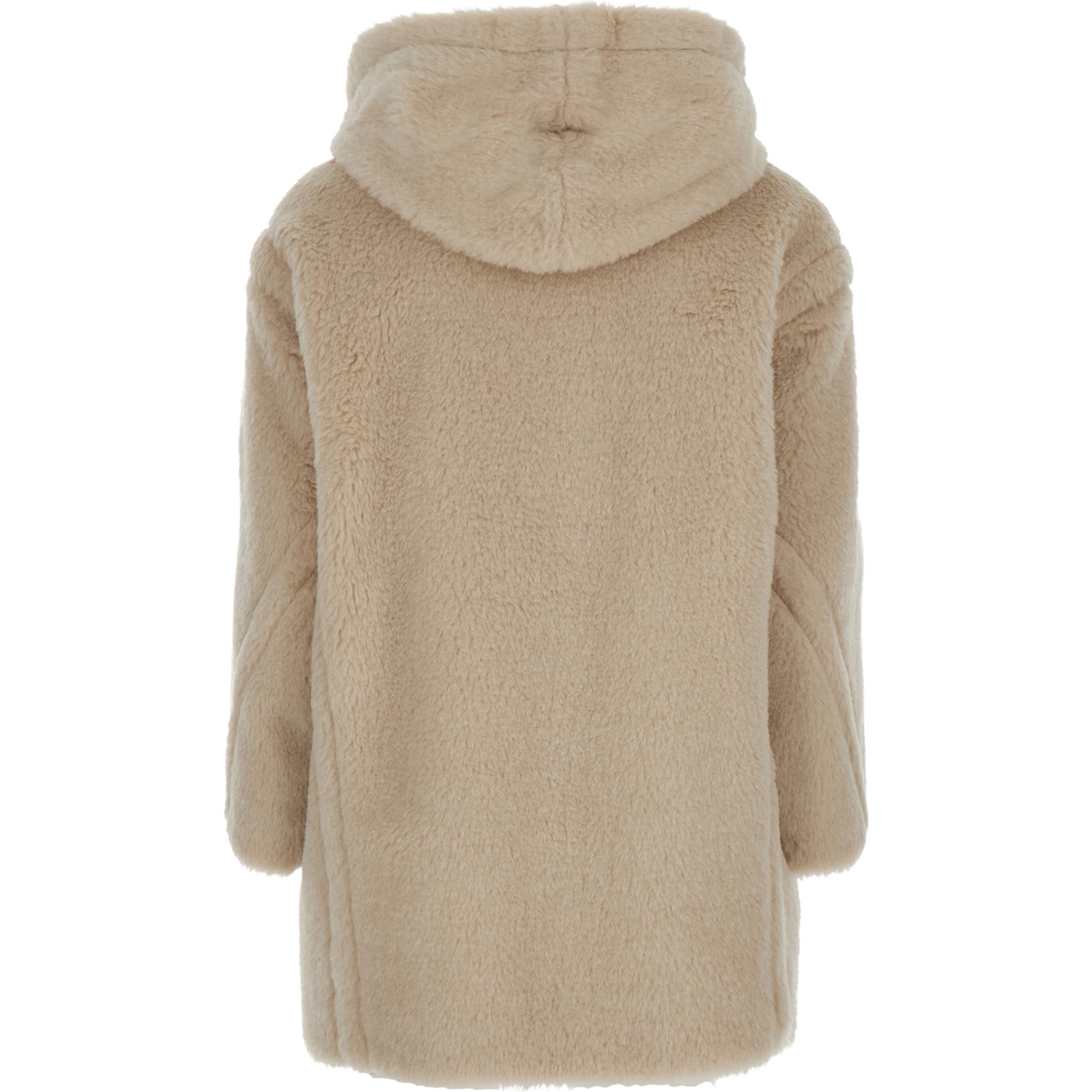 SPADINO Coat with Notched Revers and Long Sleeves in White Tech Fabric for Women