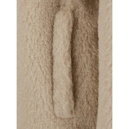 SPADINO Coat with Notched Revers and Long Sleeves in White Tech Fabric for Women