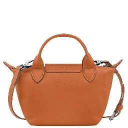 Handbag Le Pliage Xtra with Adjustable and Removable Shoulder Strap and Logo Embossed on the Front in Brown Leather for Women