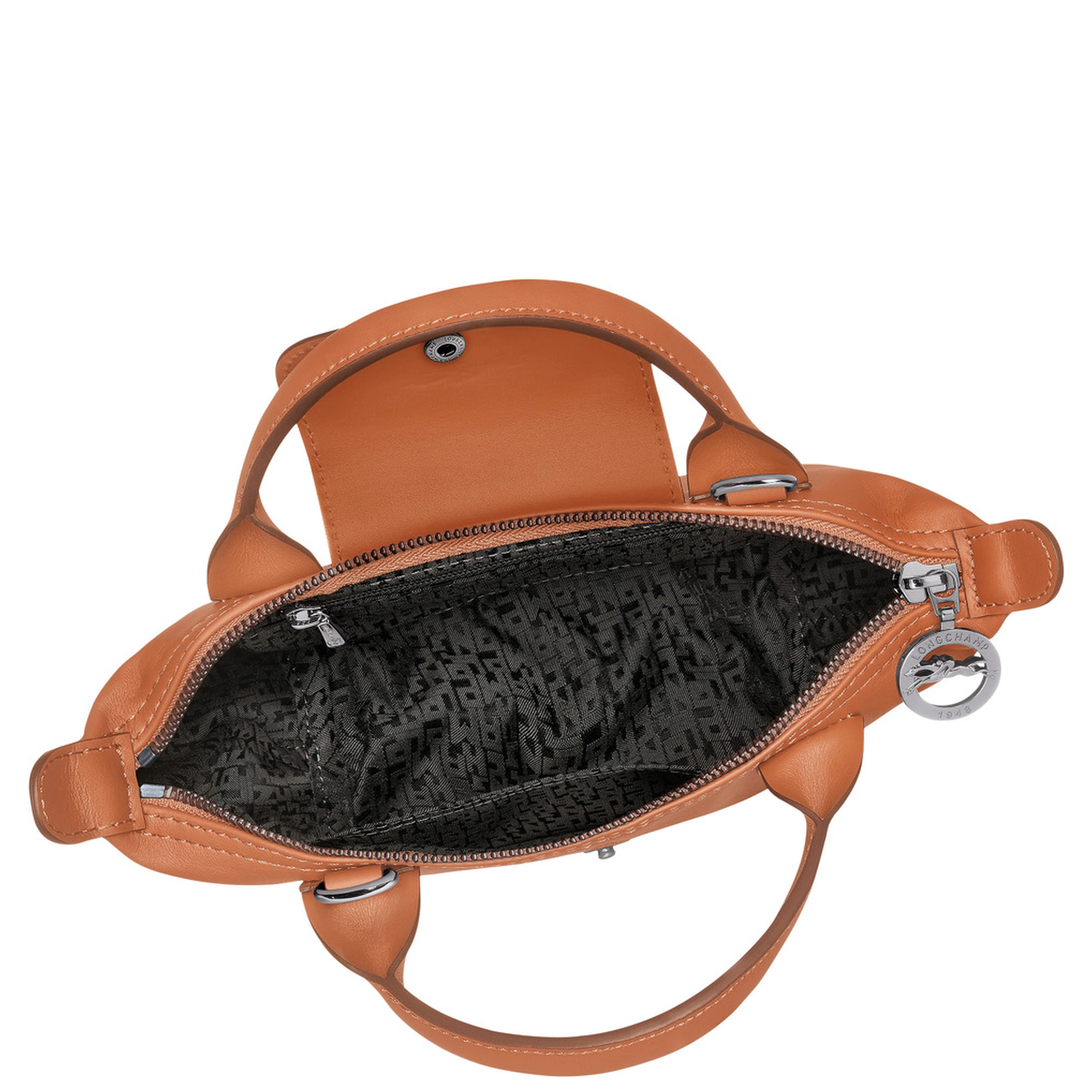 Handbag Le Pliage Xtra with Adjustable and Removable Shoulder Strap and Logo Embossed on the Front in Brown Leather for Women