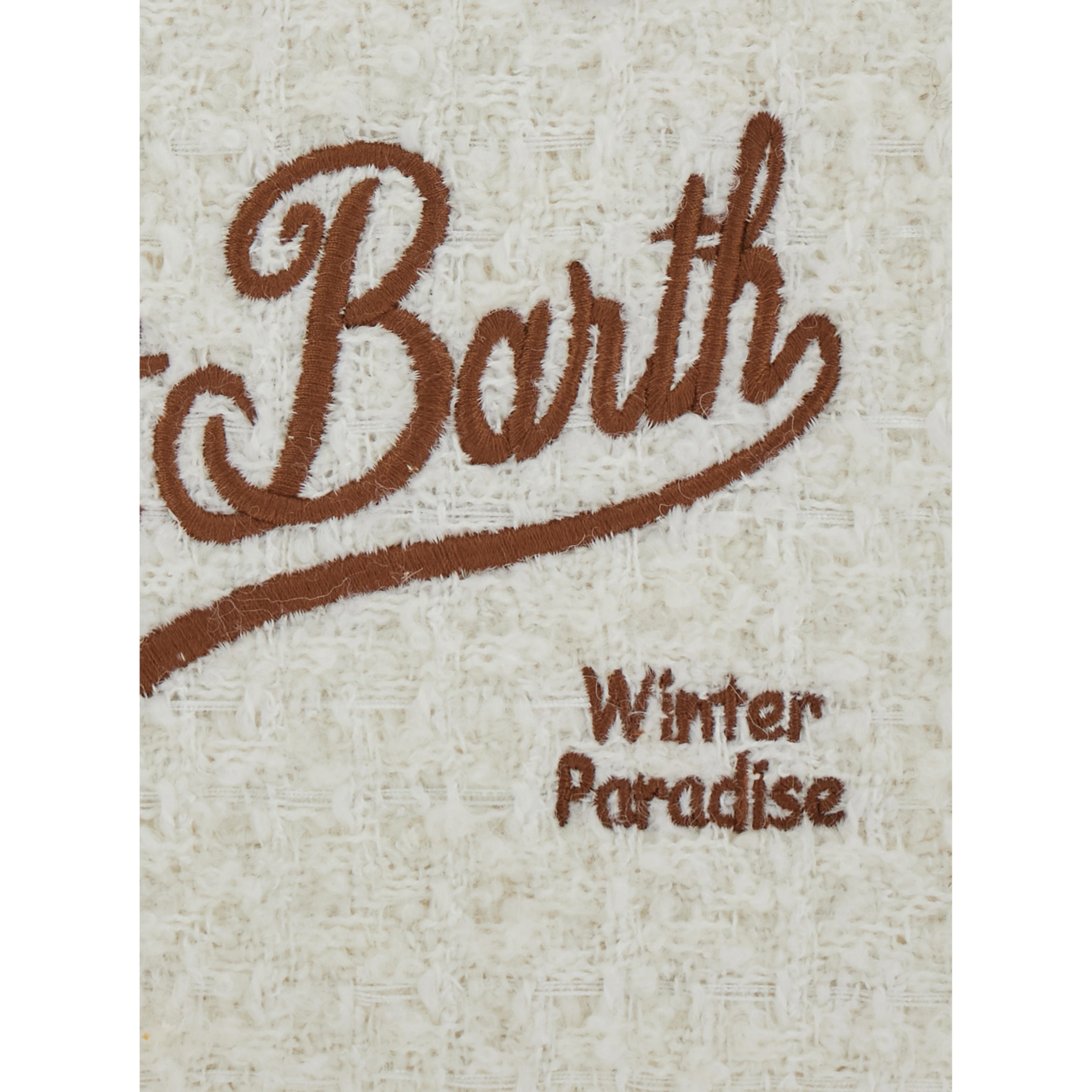 MC2 SAINT BARTH KIDS Small handbag with shoulder strap Vanity Mini Tweed in Tech Fabric white for women