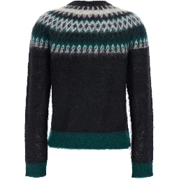 MSTGLASSA Top with V-neck and long sleeves in Tech Fabric black for women