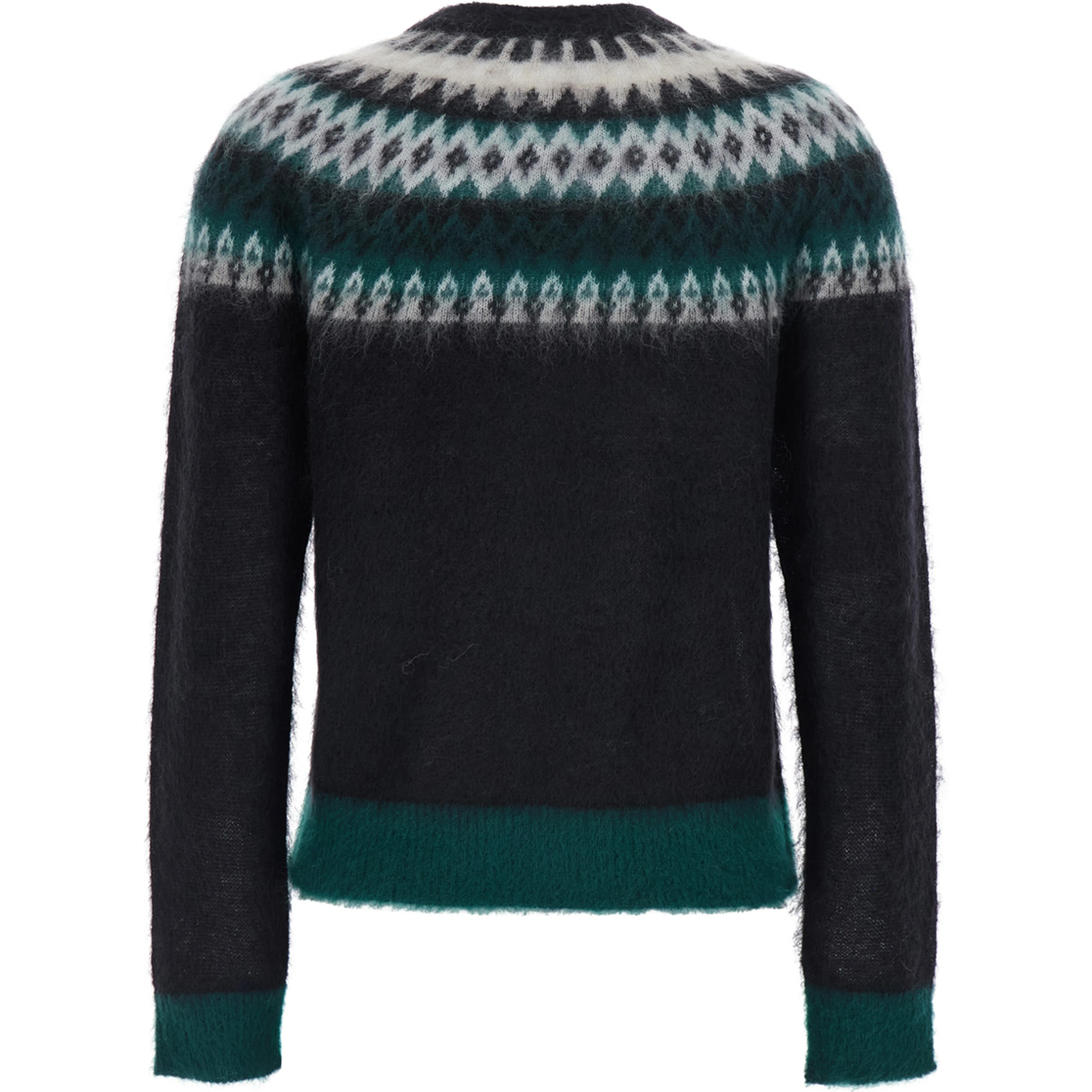 MSTGLASSA Top with V-neck and long sleeves in Tech Fabric black for women