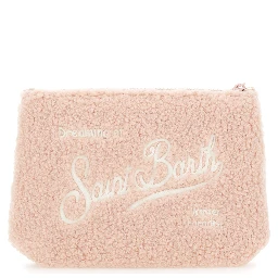 Pink teddy clutch in Tech Fabric for women