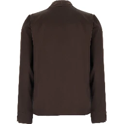 Womens brown fabric wrap top