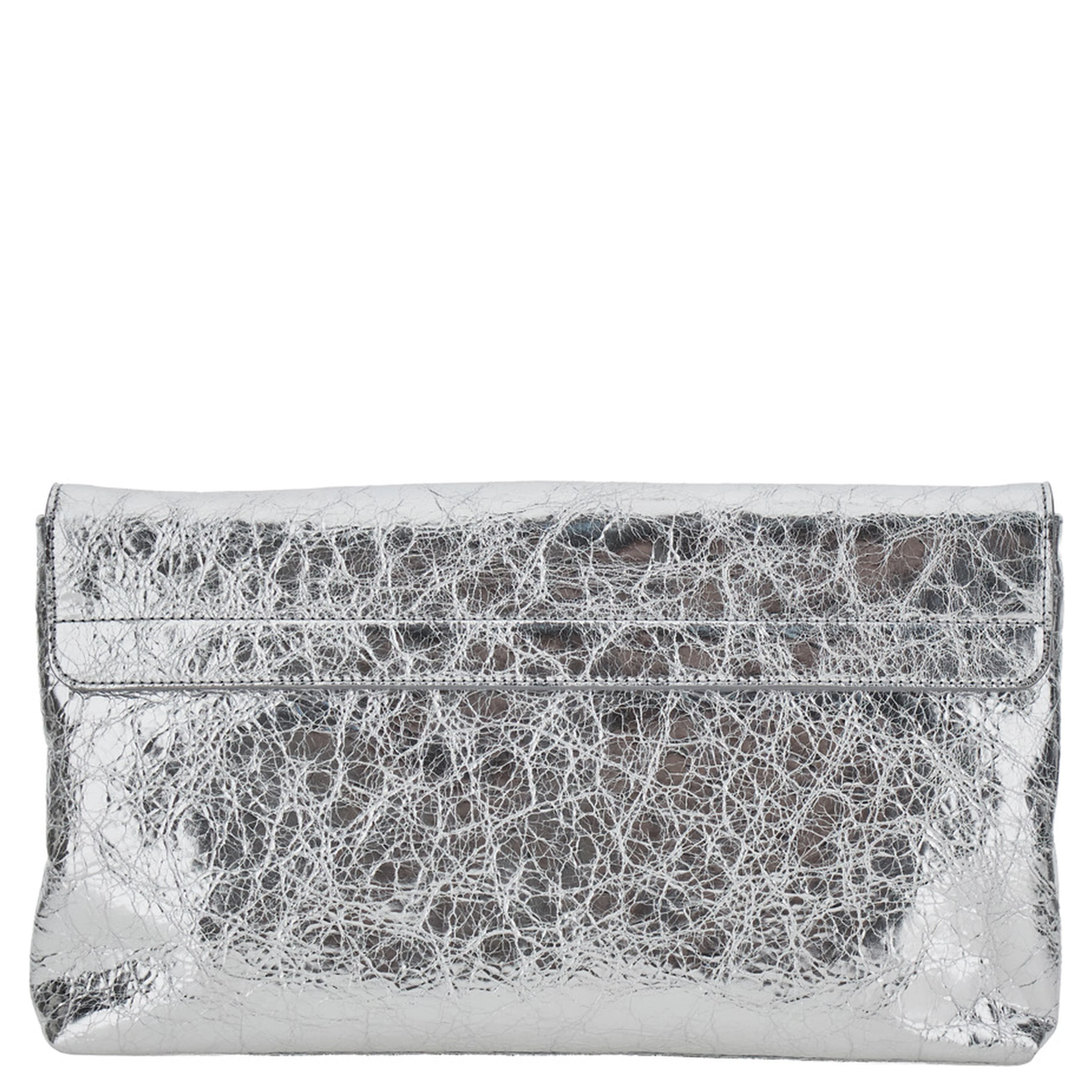 LE CITY CLUTCH METALLIZED ARENA LAMB