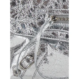 LE CITY CLUTCH METALLIZED ARENA LAMB