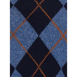 INTARSIA Sweater with round neckline and long sleeves in multicolor for women