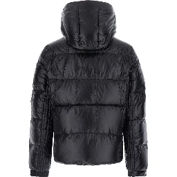 Down jacket BELBO with high collar and long sleeves in Tech Fabric black for men