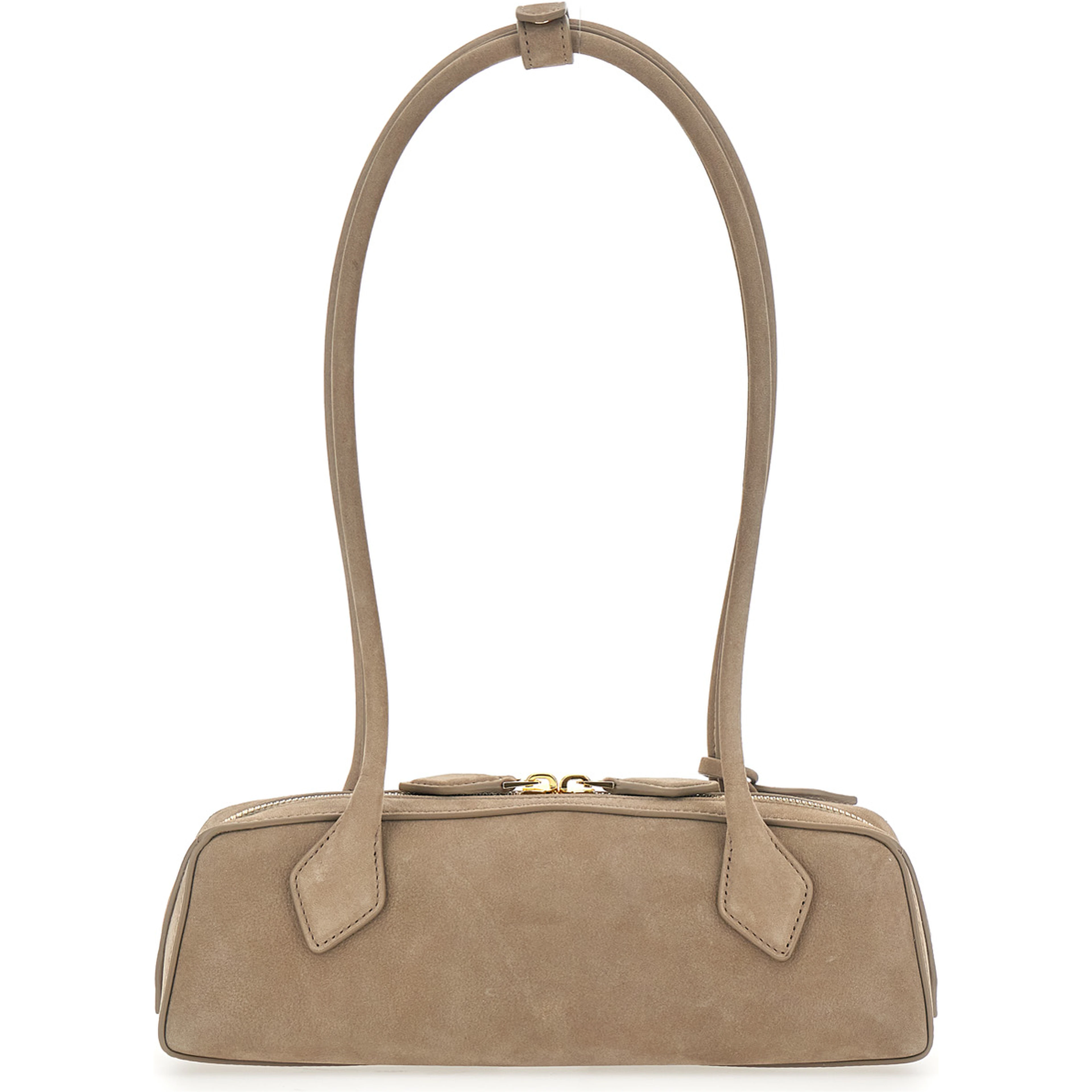 TECKEL S NUBUCK Bag with nubuck details and gray for women