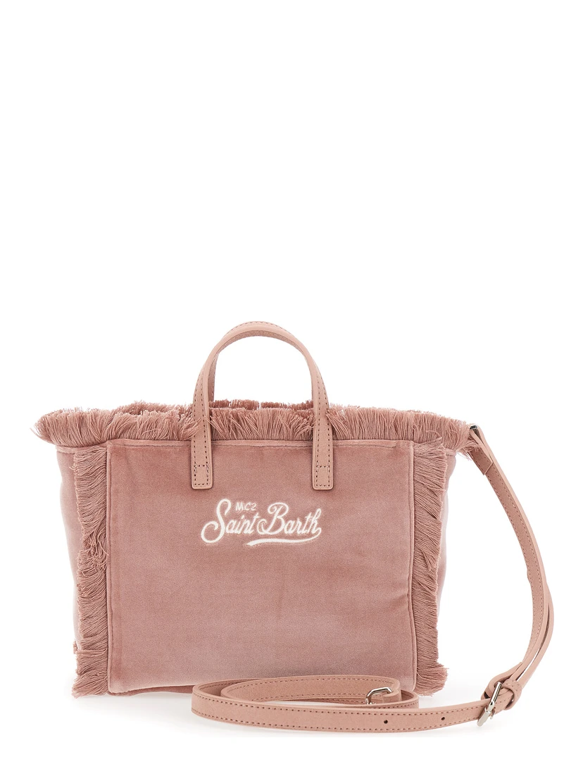 حقيبة MC2 SAINT BARTH KIDS Vanity Mini Velvet باللون الوردي من قماش Tech Fabric للنساء