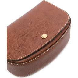 Crossbody bag "Epure" with Magnetic Closure in Brown Leather for Women