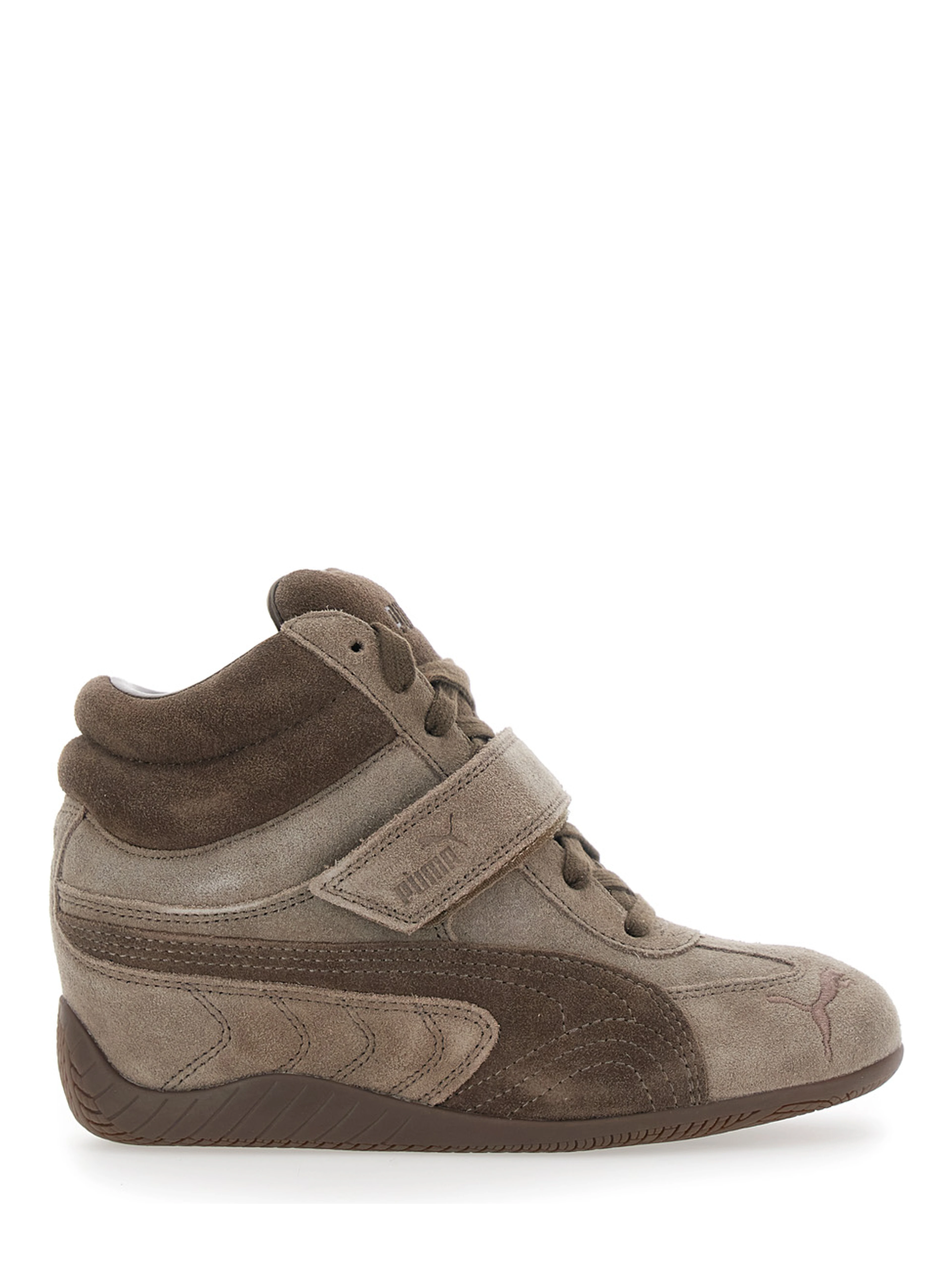 Speedcat Wedge Wns Sneakers with high heel and rubber sole Brown Woman