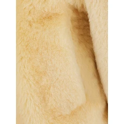 TEDDY STRAIGHT SHEARLING BLOUSON LEATHER DETAILS