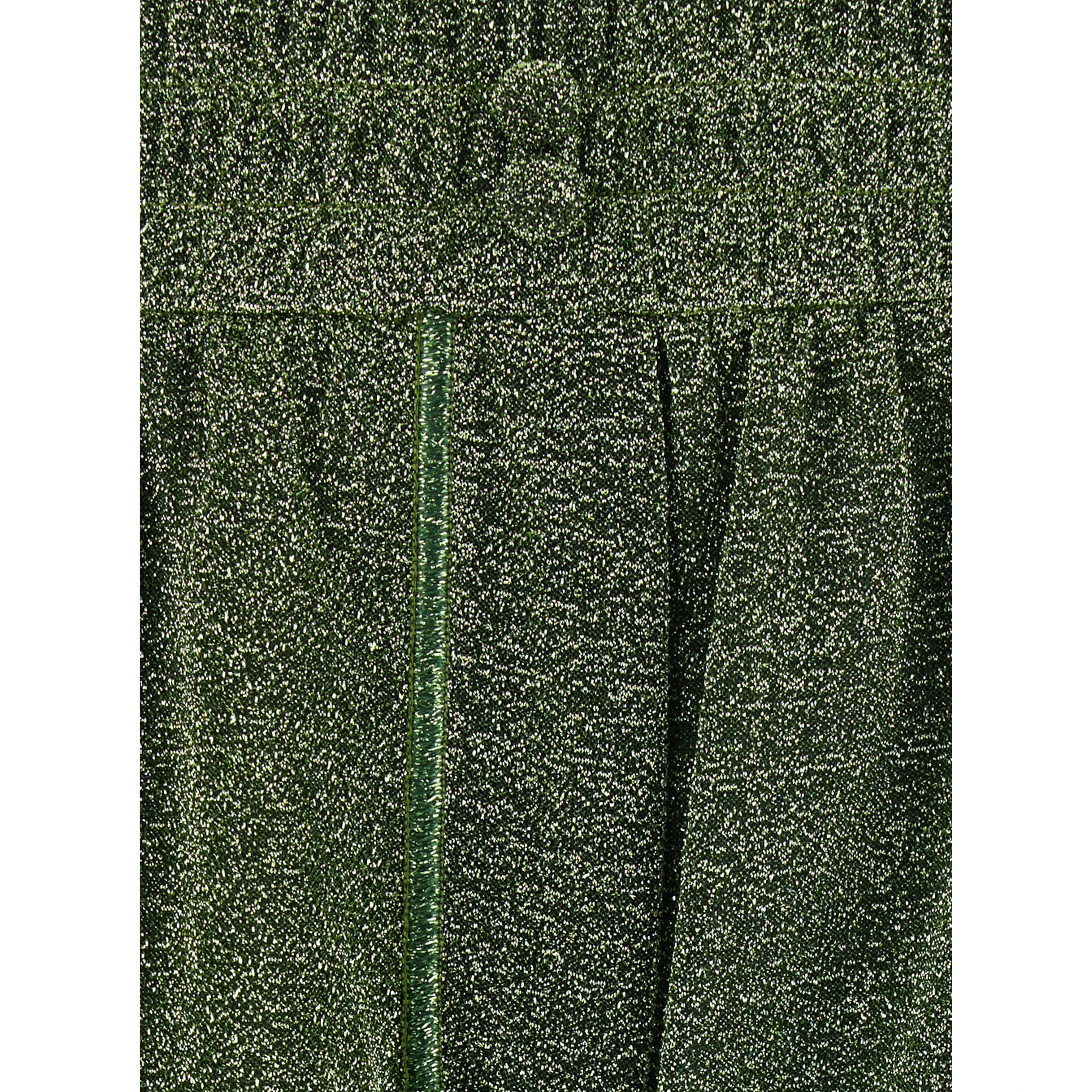 Lumiere Green Shorts with elasticated waist and all-over sparkling details in Tech Fabric Women