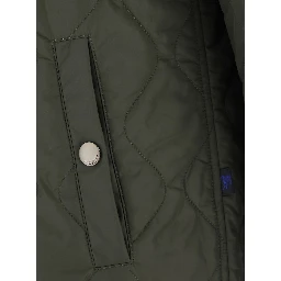 Reversible Jacket with Diamond Stitching in Green Womens