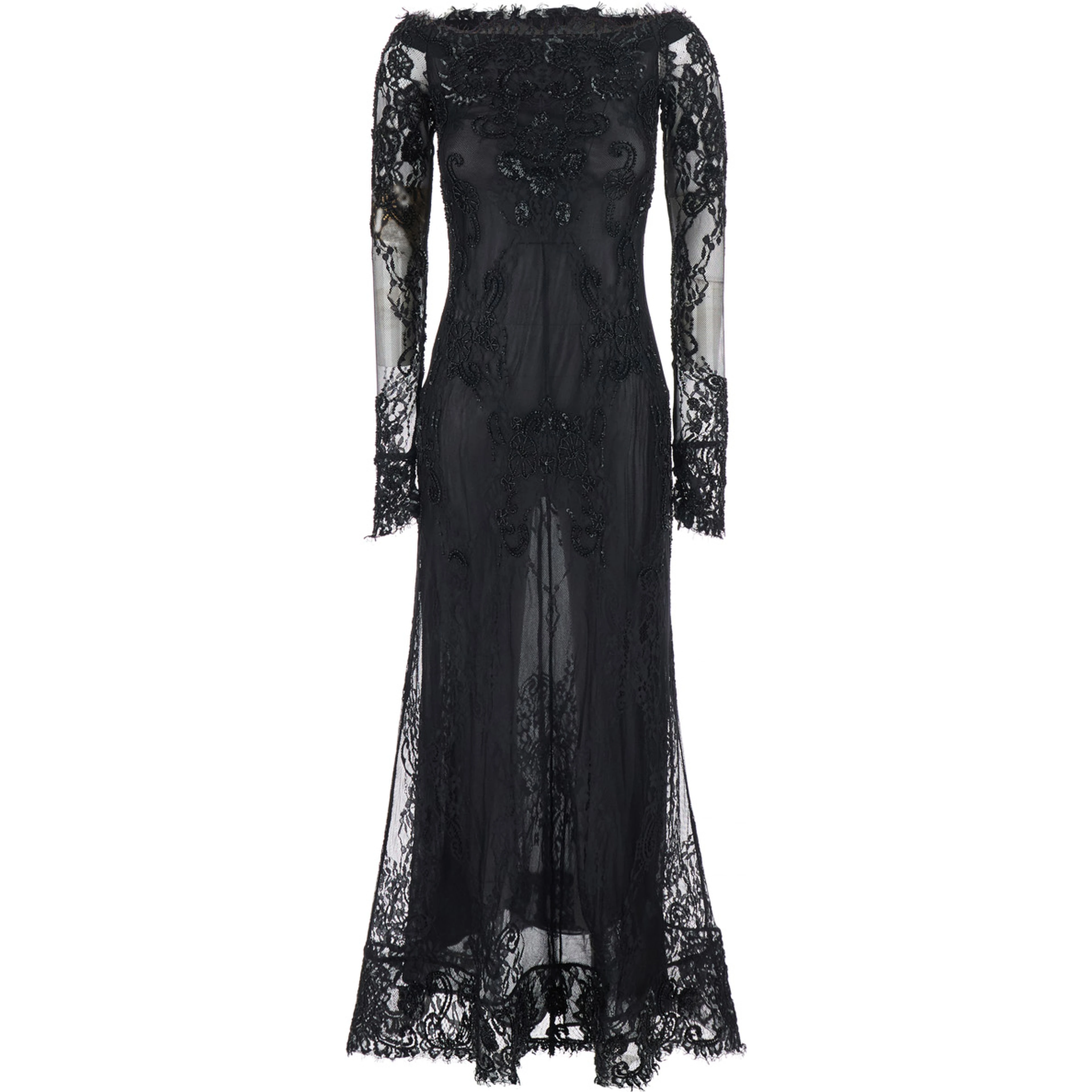 DRESS with collar and long sleeves in Tech Fabric Black women