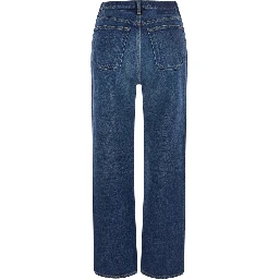 Classic slim jeans in 100% blue cotton for men