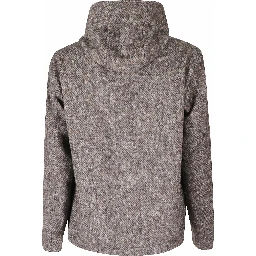 GIUBBOTTO CAPPUCCIO LANA ALPACA SPINATO