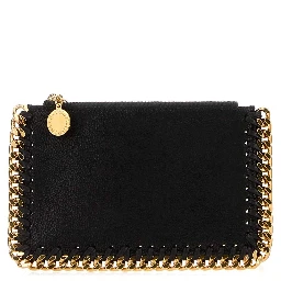 Falabella Zip Card Holder Eco Shaggy Deer W/Gold C