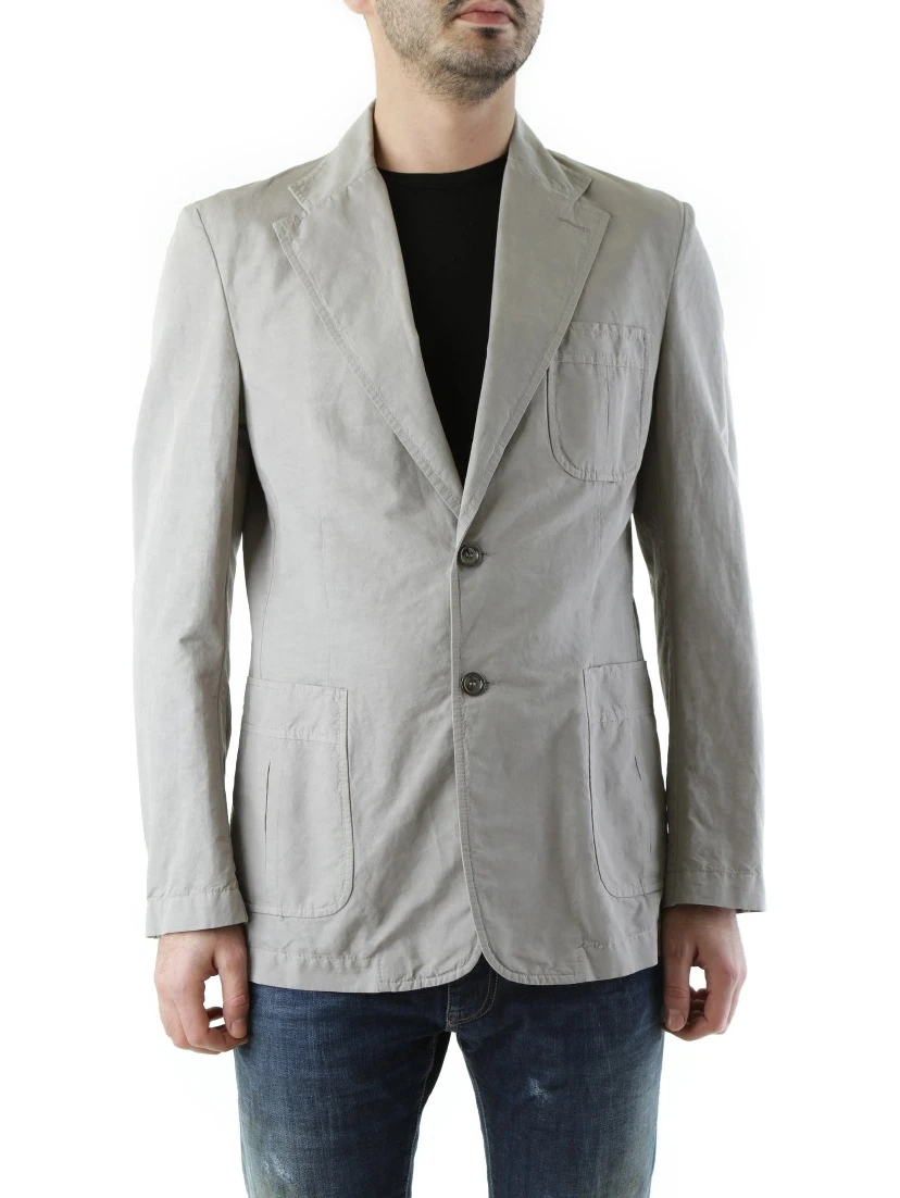 Gray Polyester Blazer