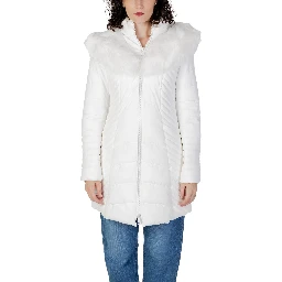 White Polyester Coat