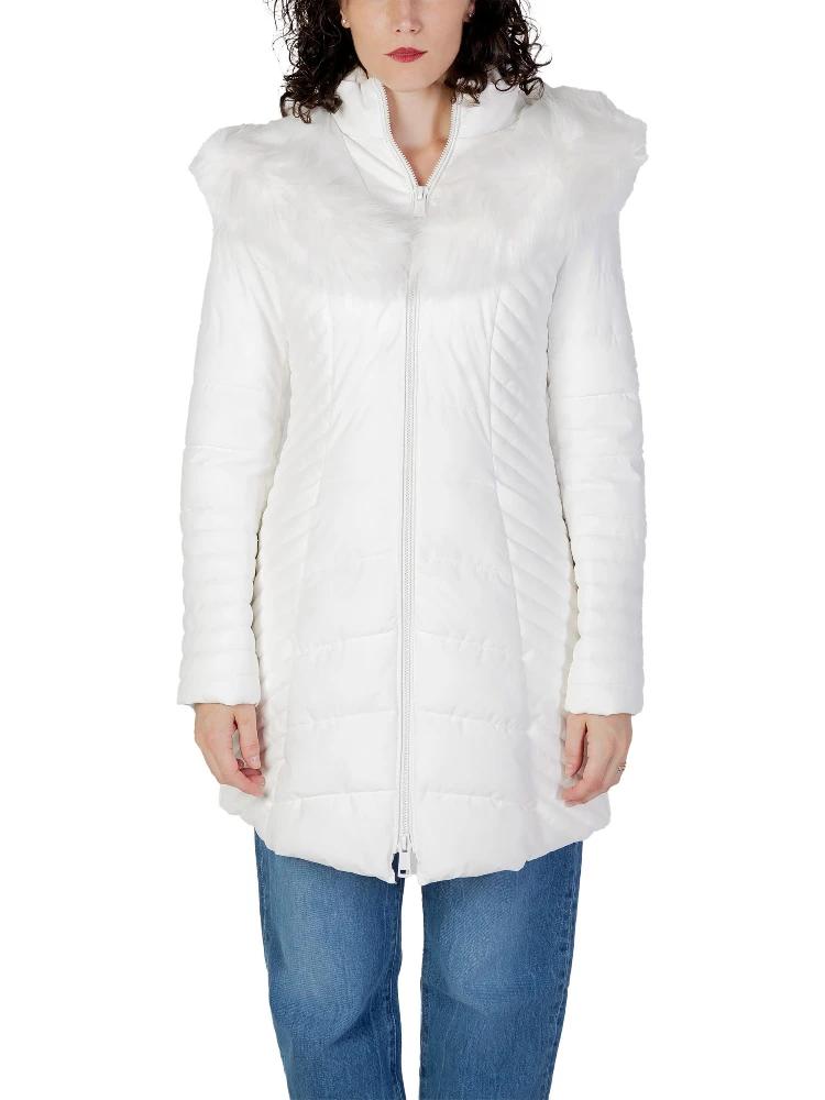 White Polyester Coat