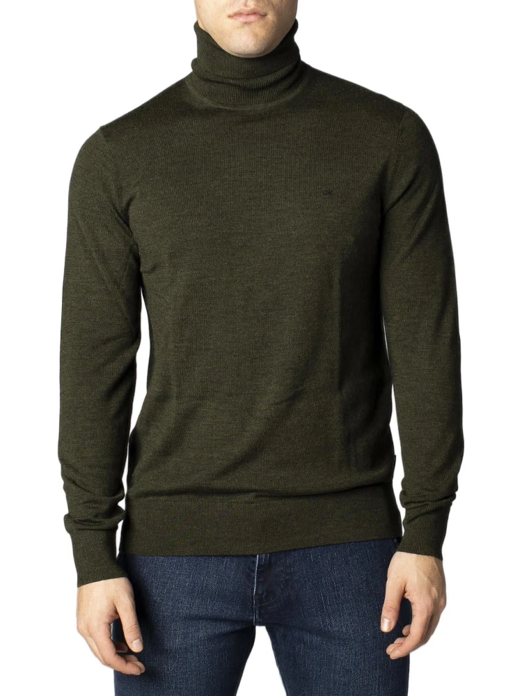 Bicolor Cotton Turtleneck