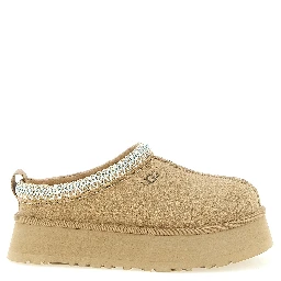 Beige Leather Mules