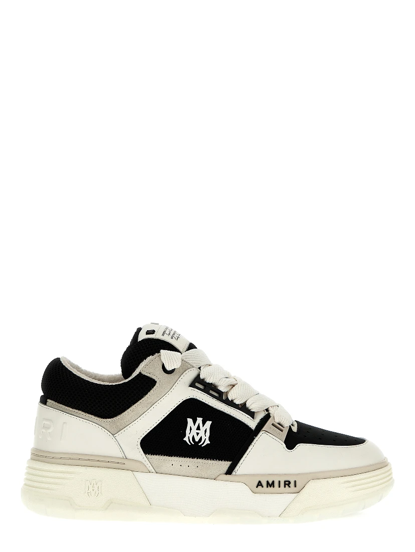 Bicolor Leather Low Top Sneakers