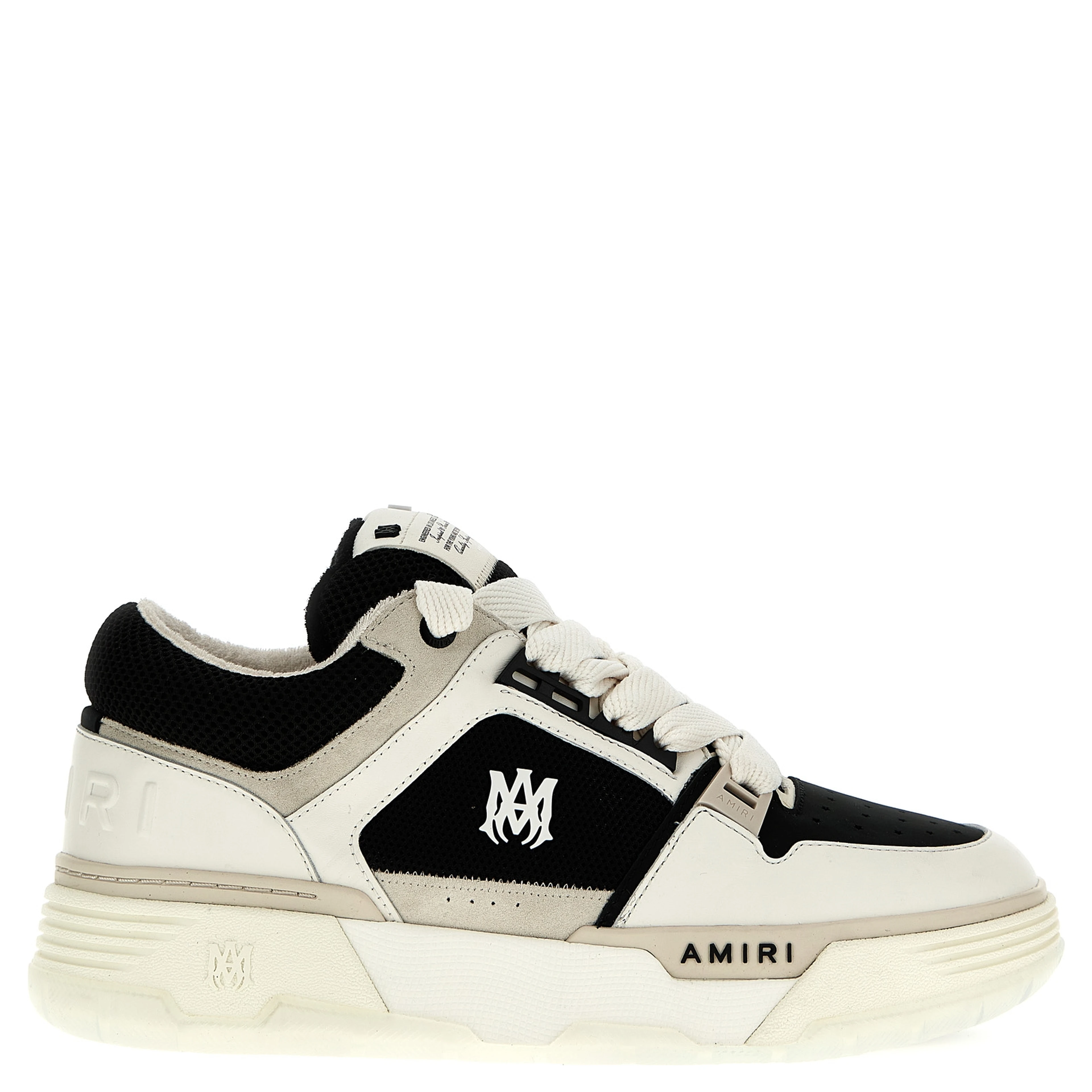 Bicolor Leather Low Top Sneakers