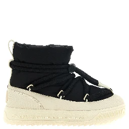 Black Polyamide Lace-Up Boots