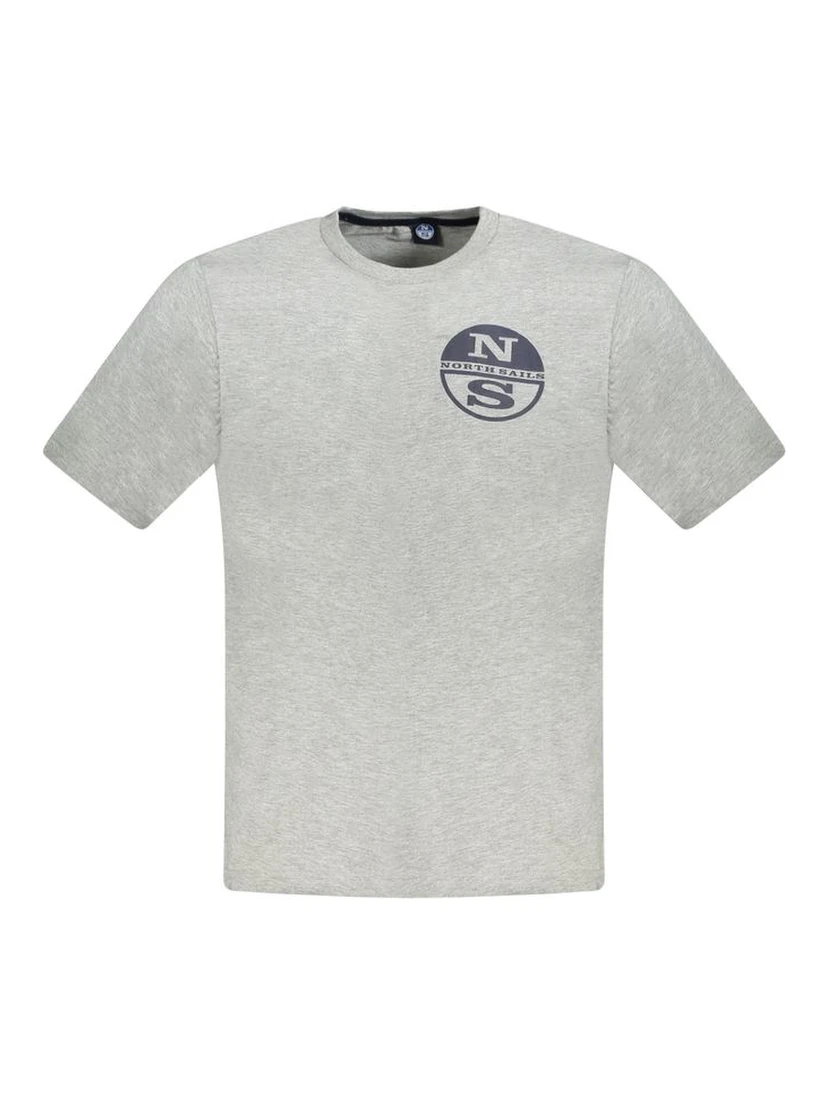 Gray Cotton Men's T-Shirt