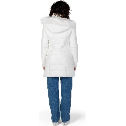 White Polyester Coat