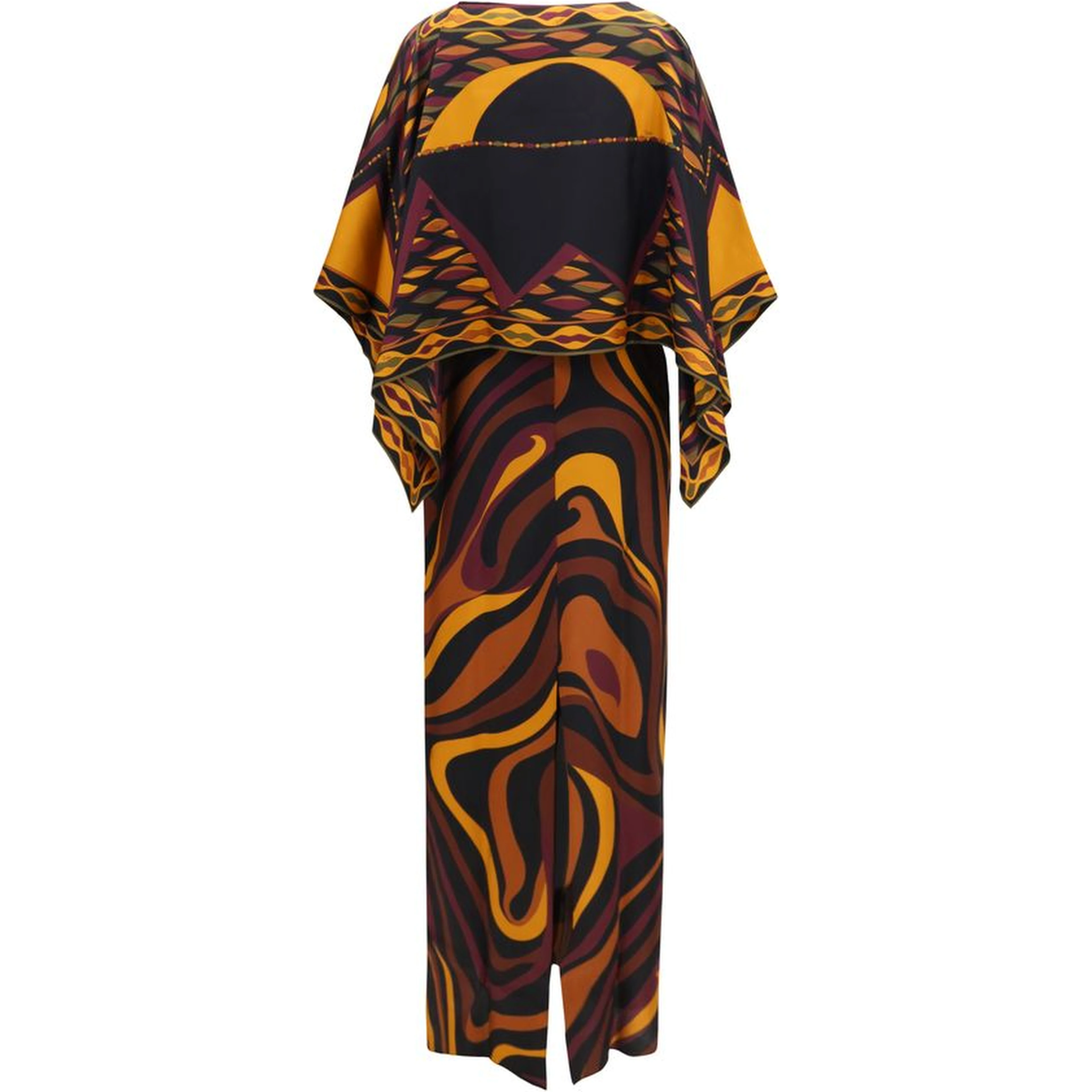 Multicolor Silk Casual Dress