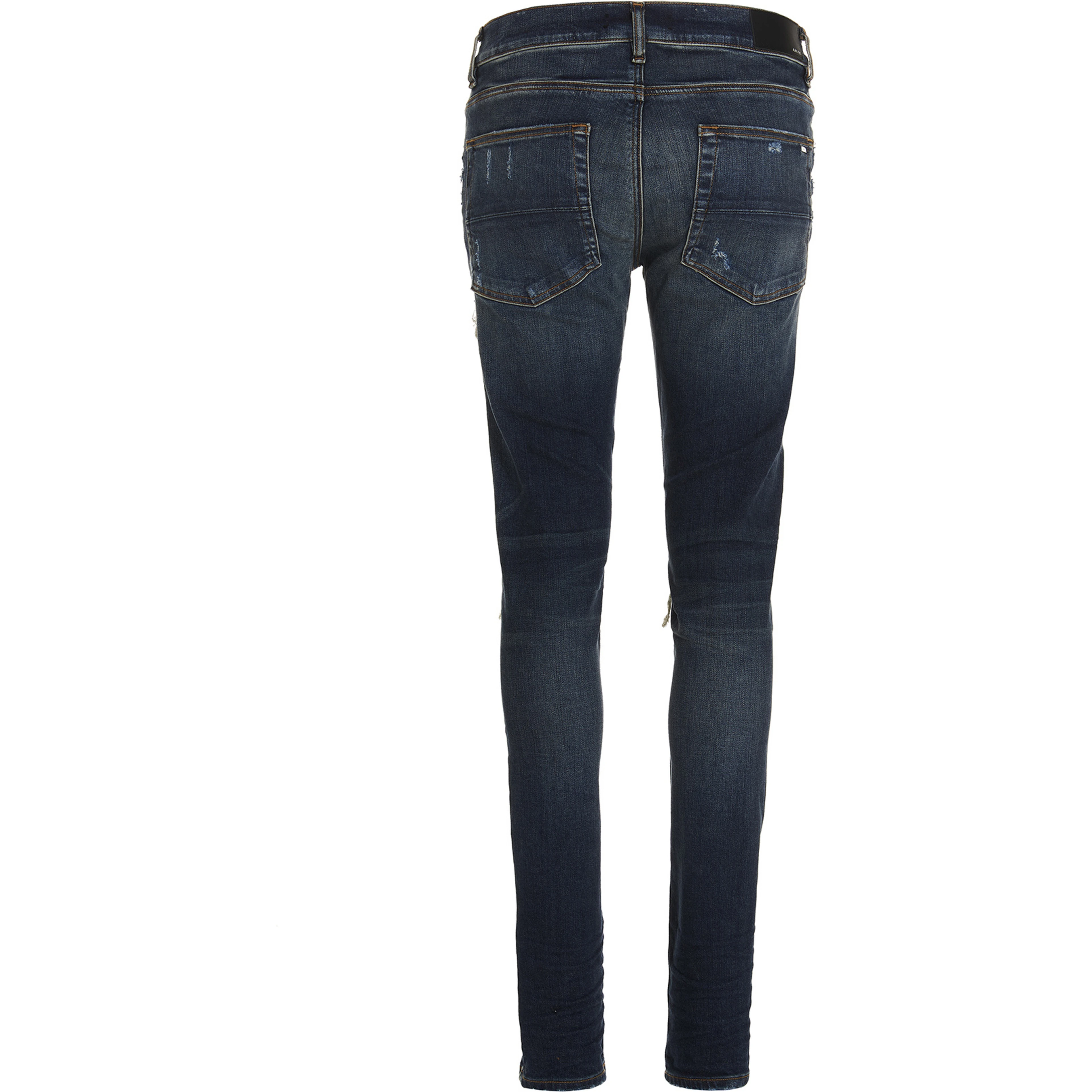 Blue Cotton Skinny Jeans