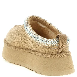 Beige Leather Mules