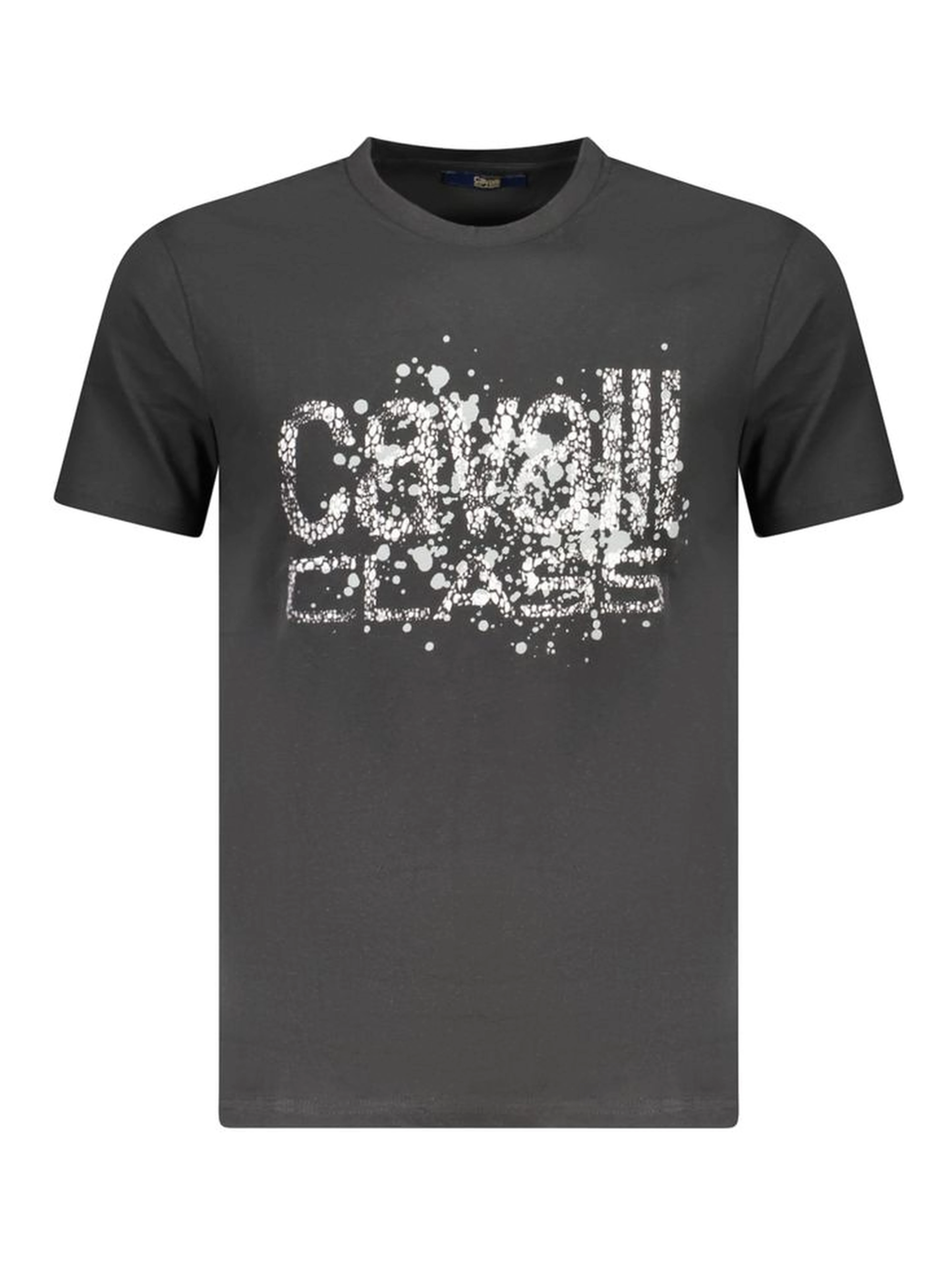 Black Cotton Men T-Shirt