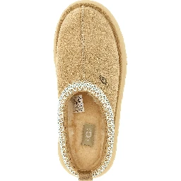 Beige Leather Mules