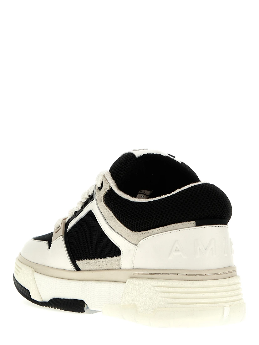 Bicolor Leather Low Top Sneakers