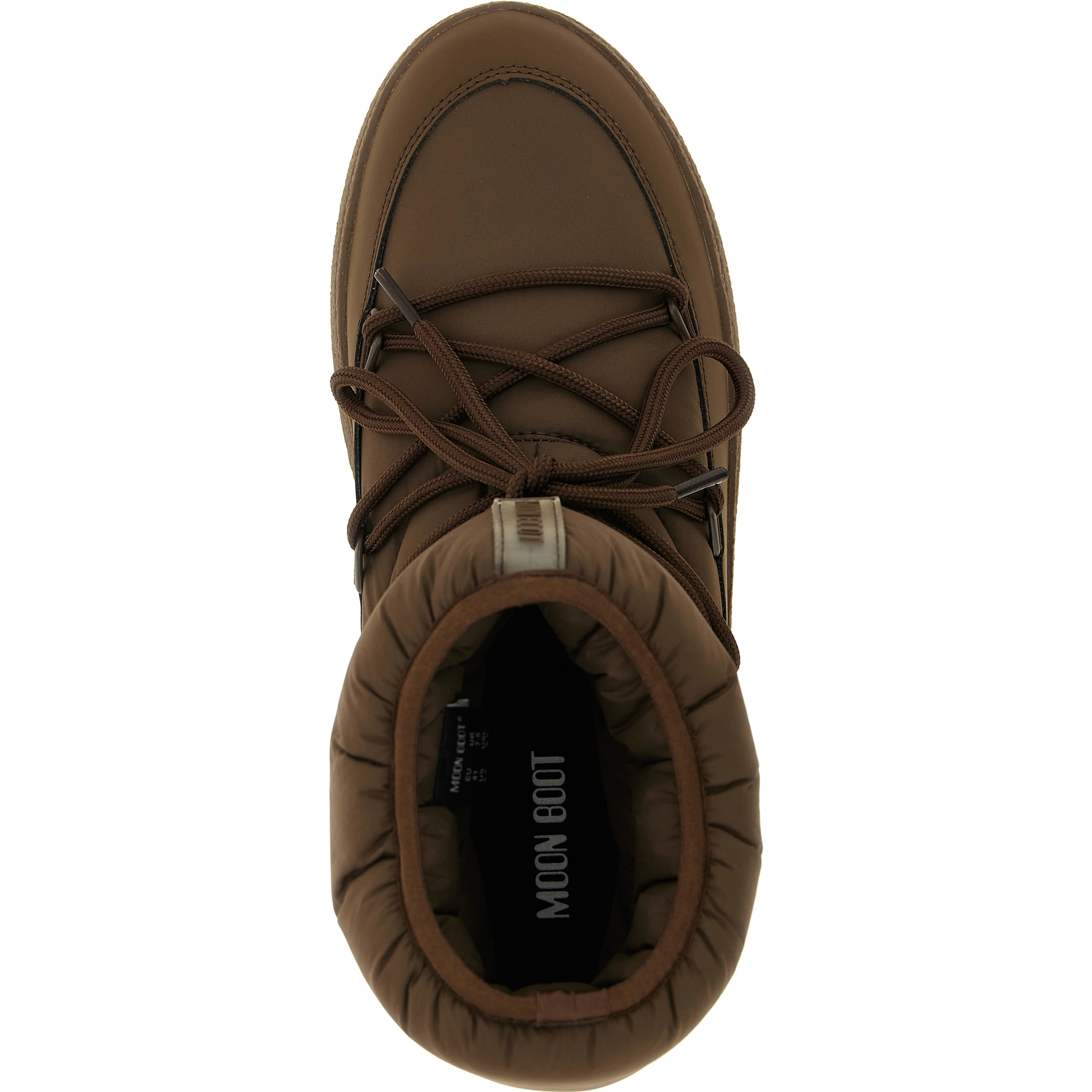 Brown Polyamide Flat Boots