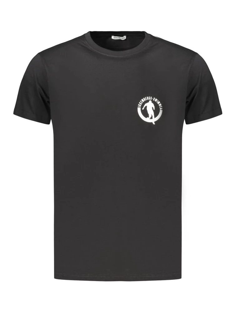 Black Cotton Men's T-Shirt