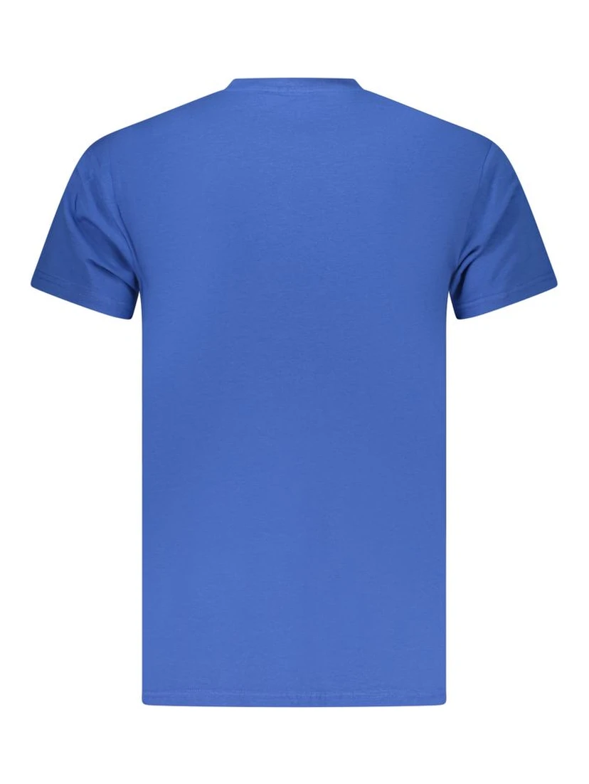 Blue Cotton Men's T-Shirt