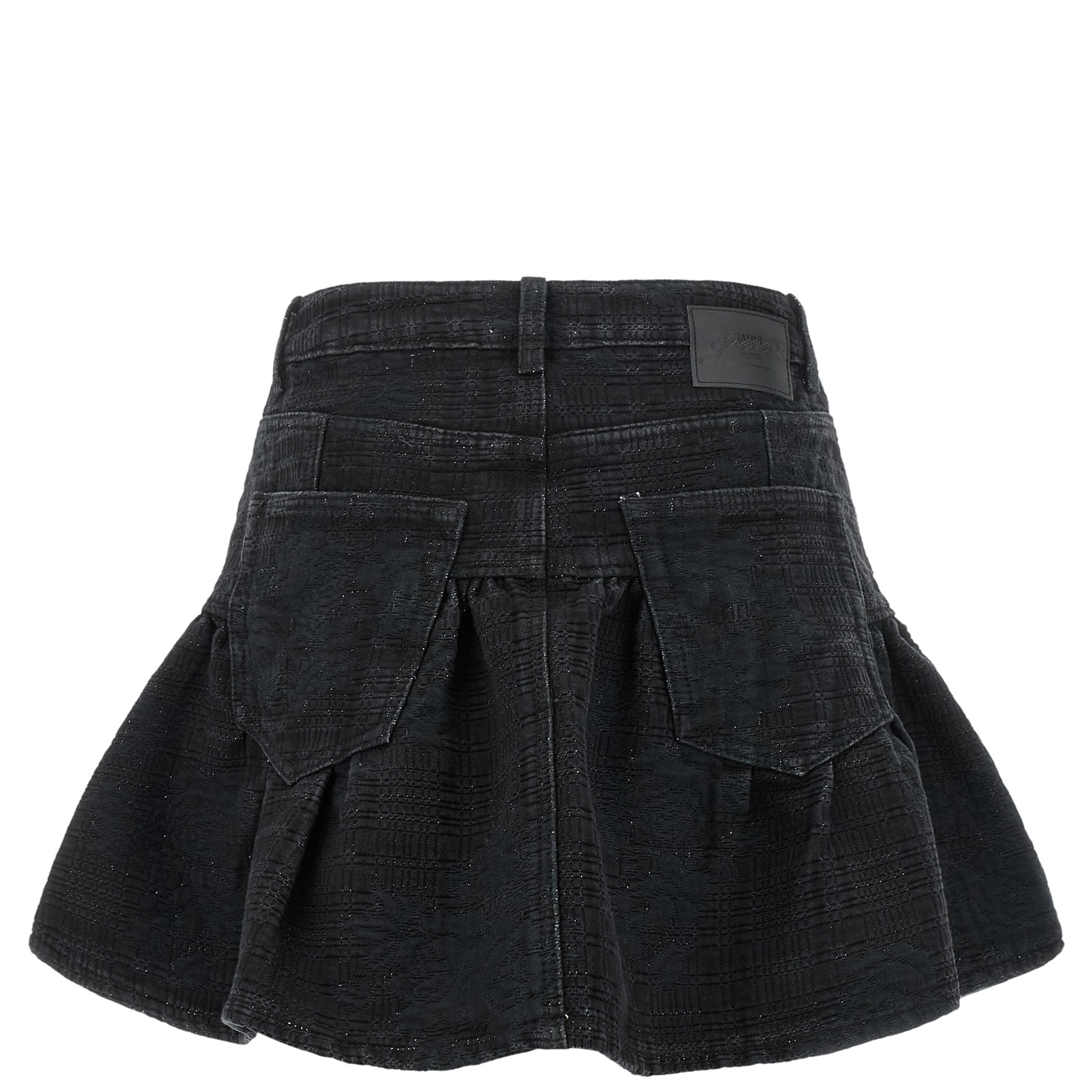 Black Cotton Long Skirt