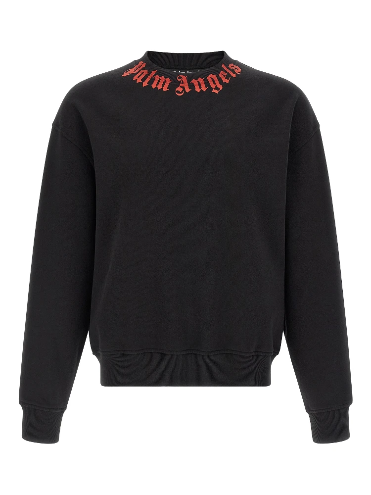 Black Cotton Sweatshirt