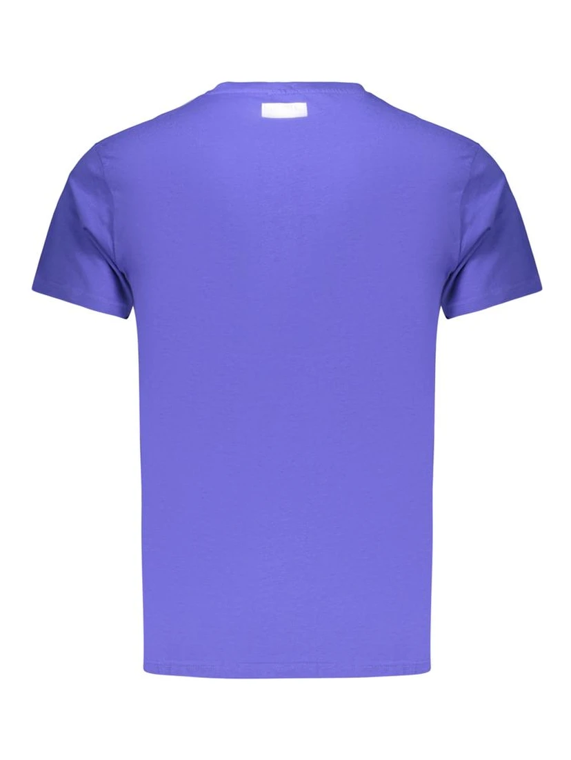 Blue Cotton Men's T-Shirt