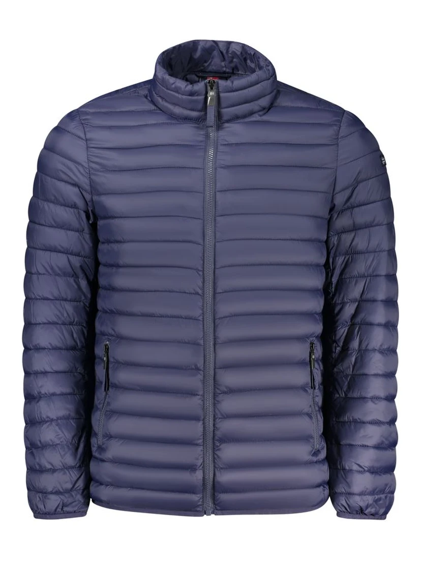 Blu Poliammide Men's Jacket